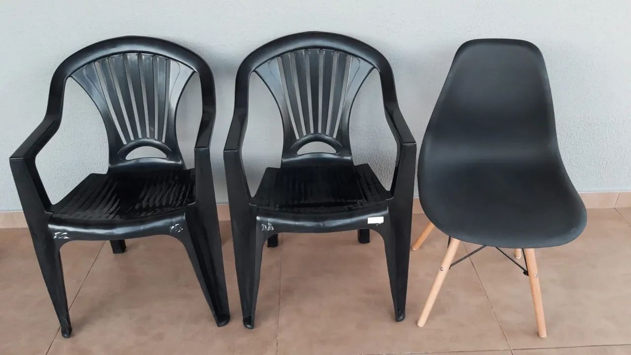 Conjunto de 3 cadeiras