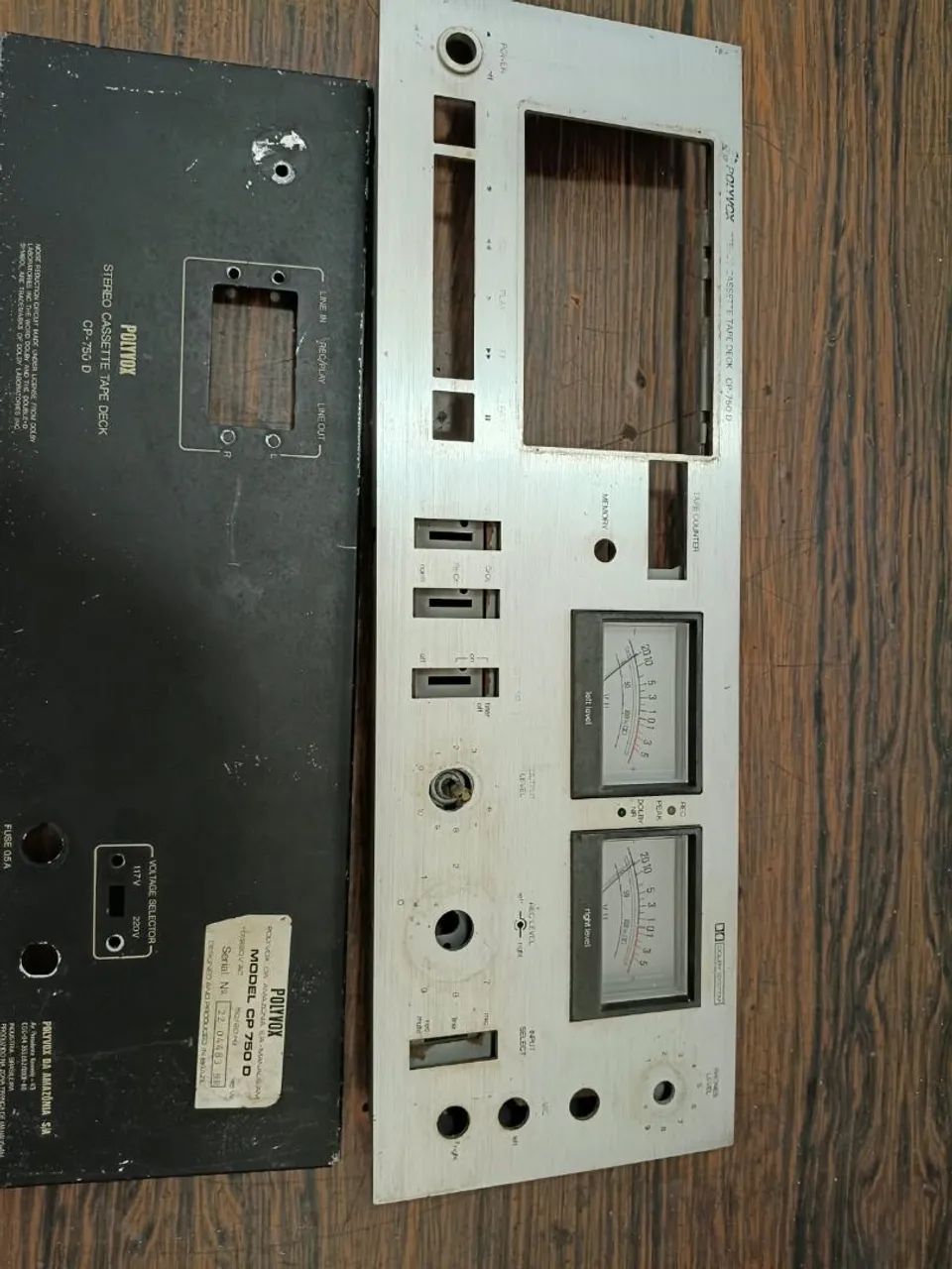 Frente Polyvox tape deck cp 750 D