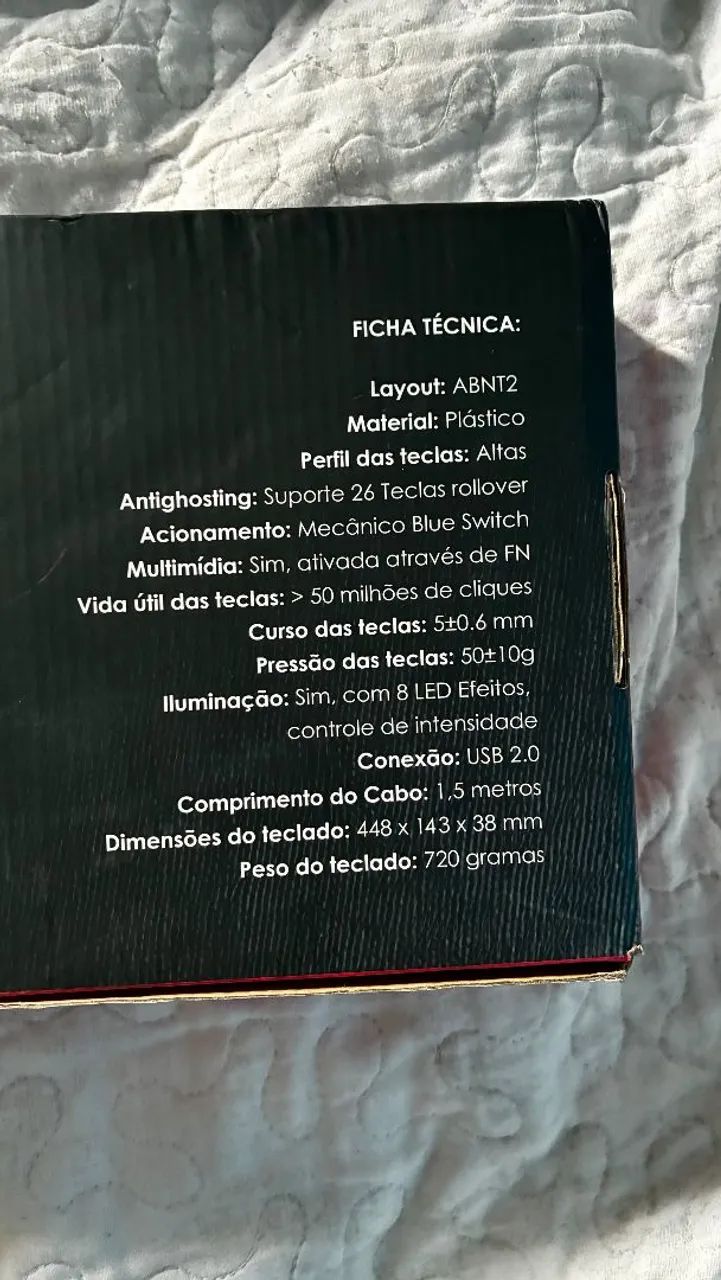 Teclado gamer RGB, PRETO - Foto 2