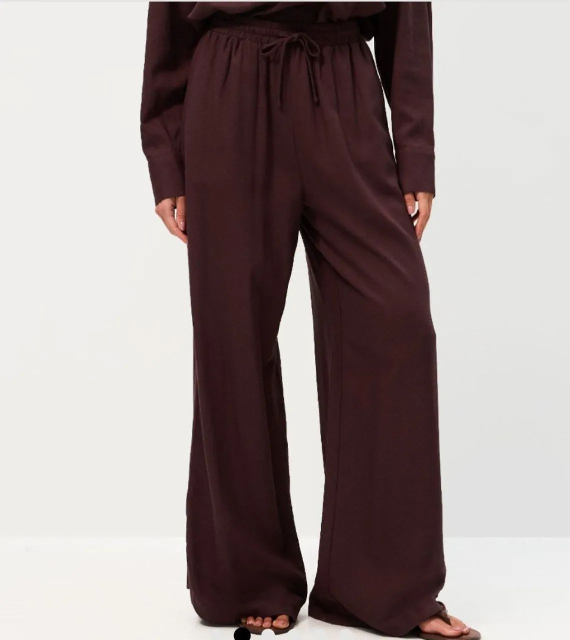 Calça de linho marrom 