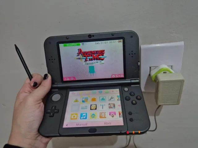 New Nintendo 3DS XL Original USA - Preto Metálico - Estado de