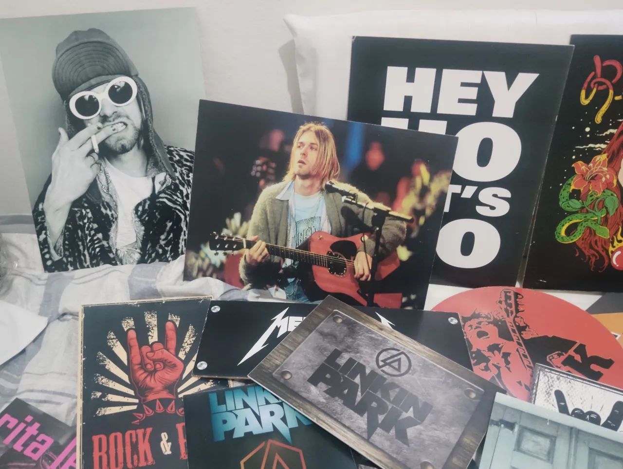 Placas de rock em MDF 
