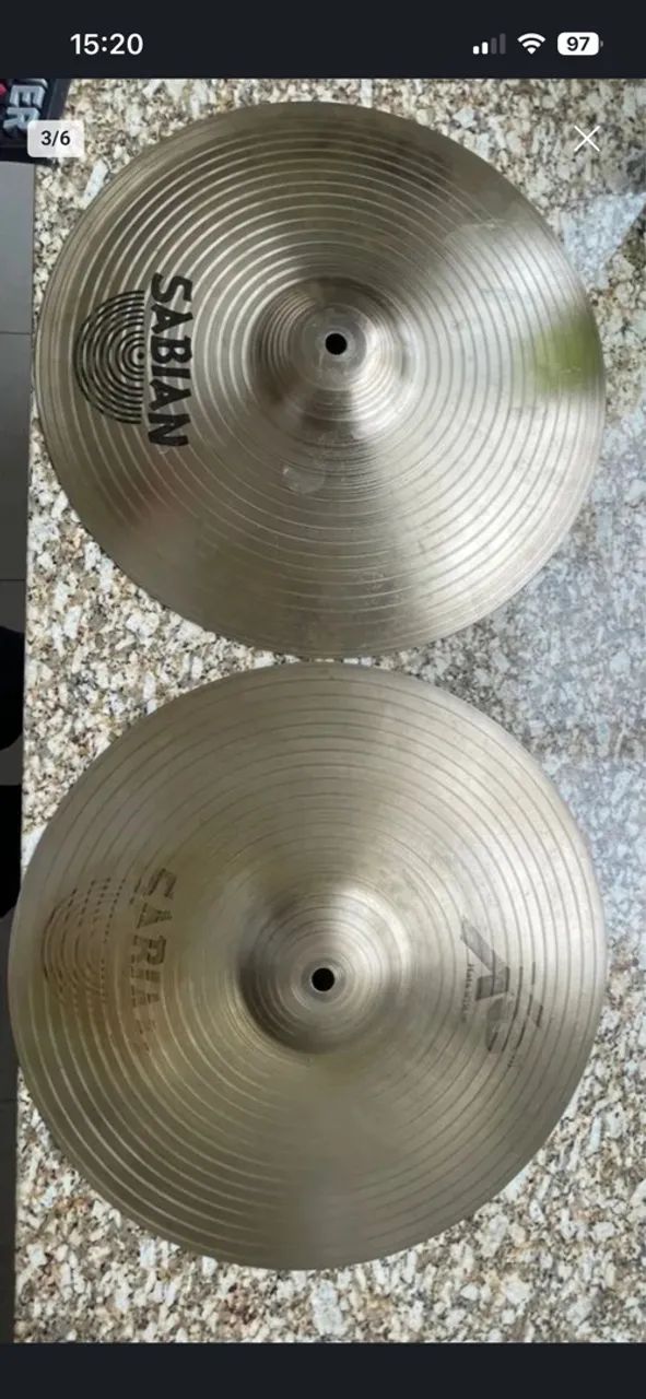 Hi hat Sabian xs20 ( 14 polegadas )