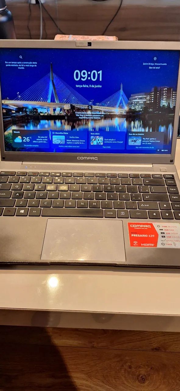 Notebook 8gb, 256 ssd  em estado de novo
