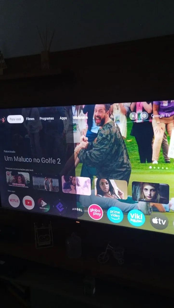 TV TCL 50" QLED com defeito de imagem  - Foto 2