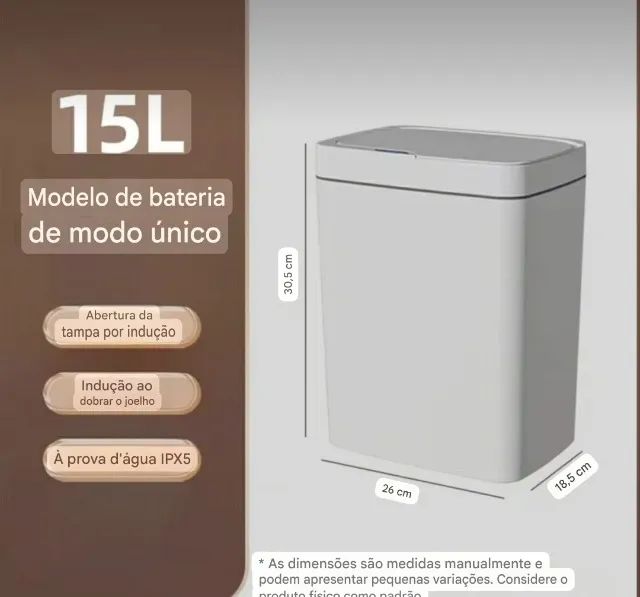 Lixeira automática 15L