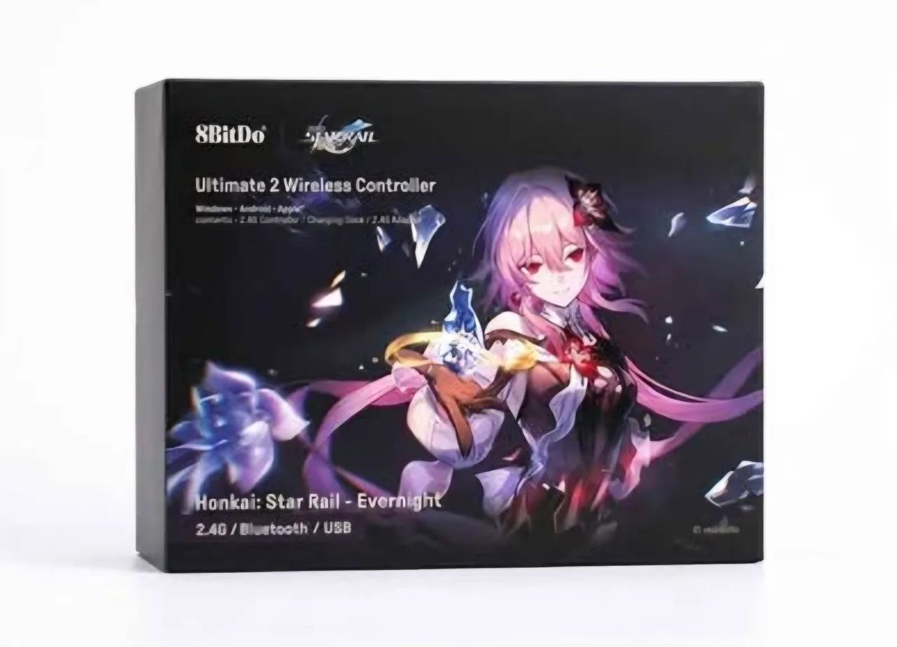 Controle 8BitDo Ultimate 2 Evernight com Dock Brindes Exclusivos Gamer RGB Hall Effect - Foto 4