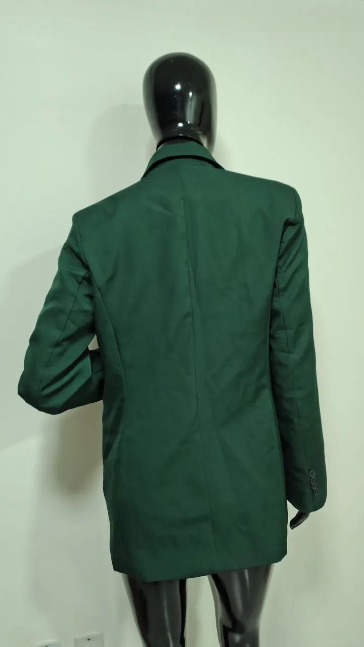 Blazer feminino alongado - Foto 3