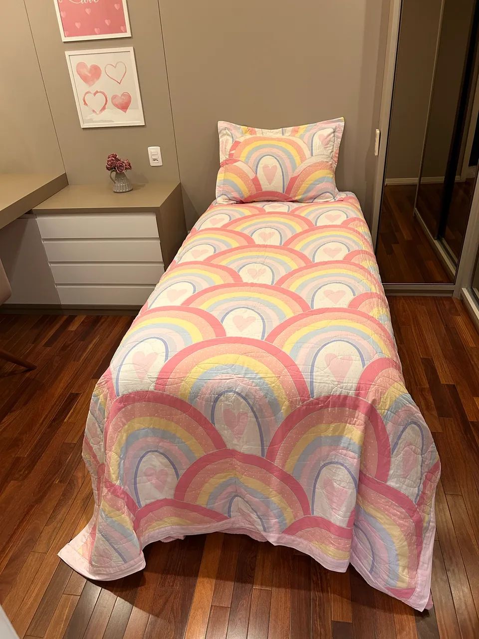 Colcha + porta travesseiro solteiro infantil 