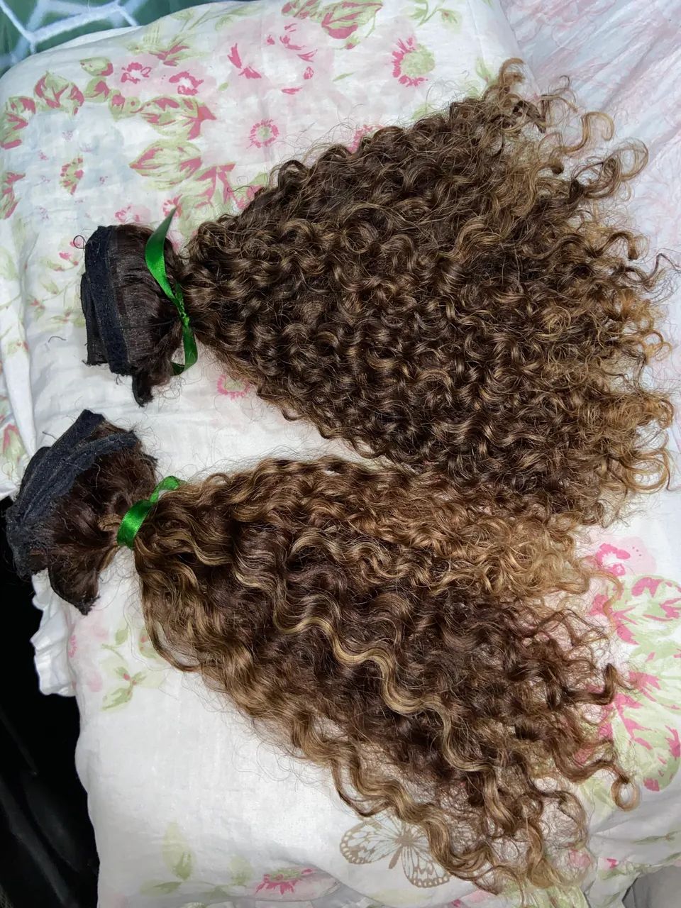 Mega hair cacheado humano 150g