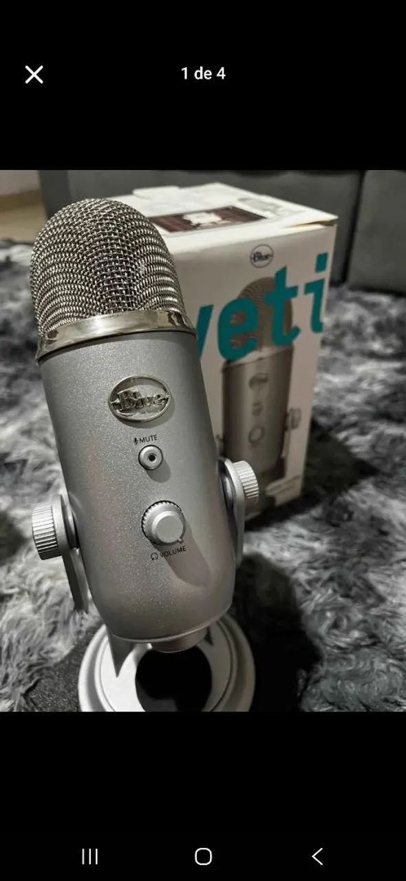 BLUE YETI NOVO NA CAIXA