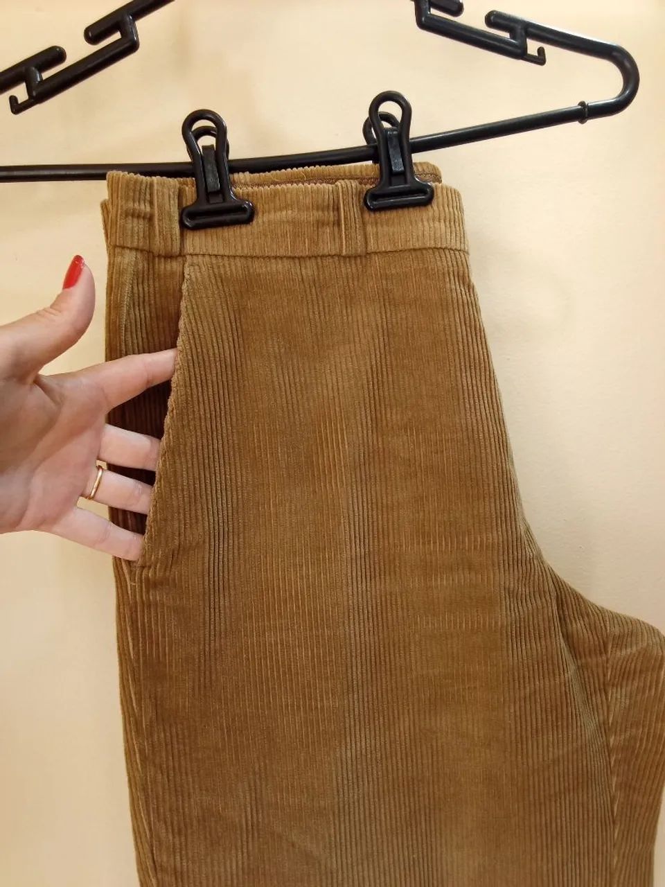 Calça masculina veludo cotelê  - Foto 2