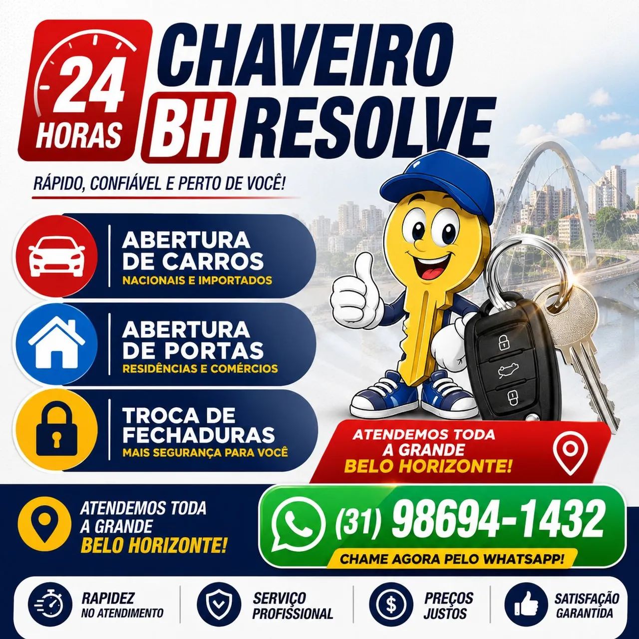 Chaveiro Cidade nova 