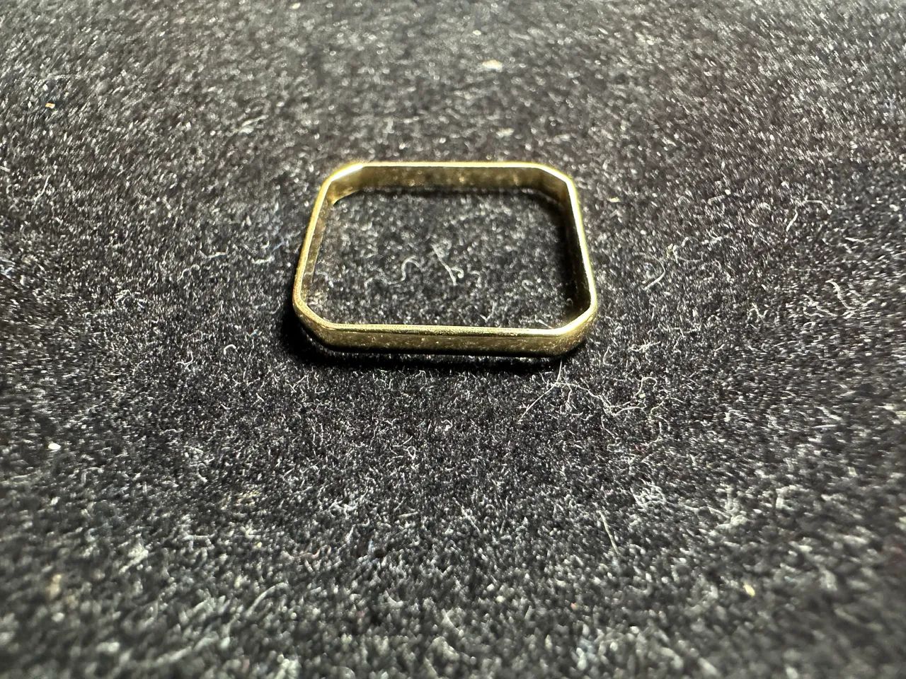 Anel de Ouro 18k Quadrado