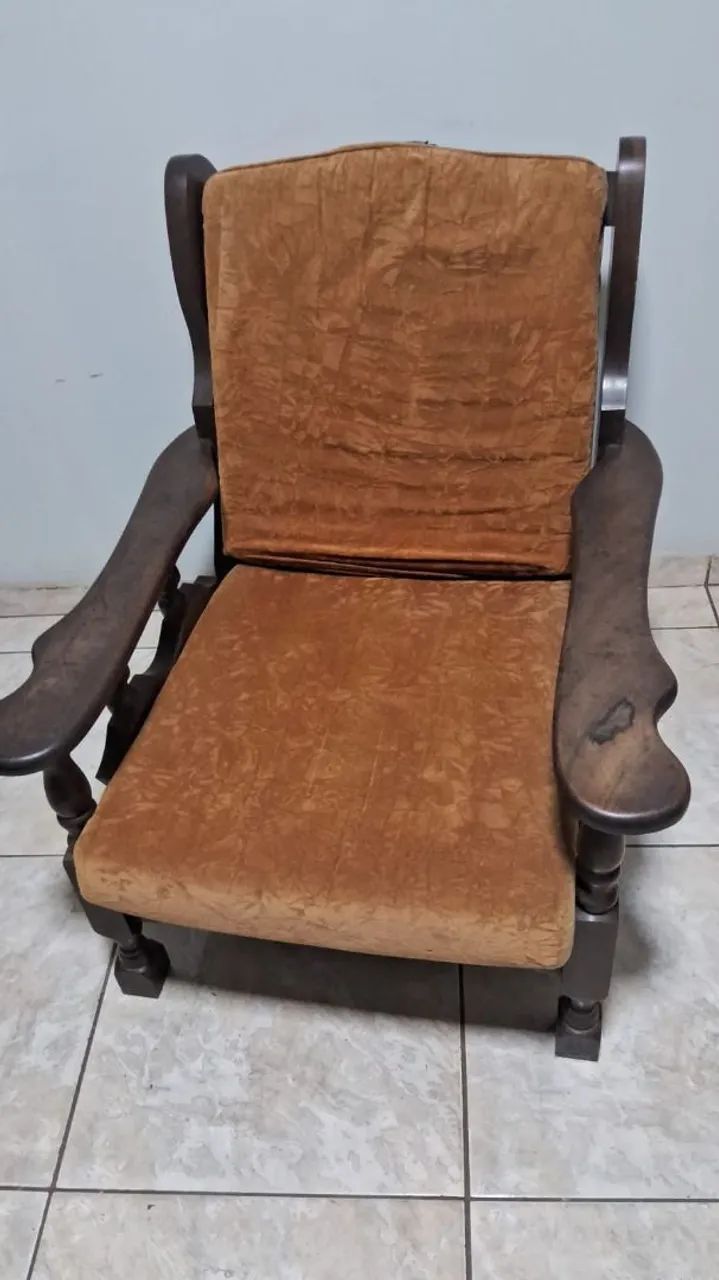 Jogo de sofá antigo - Foto 2
