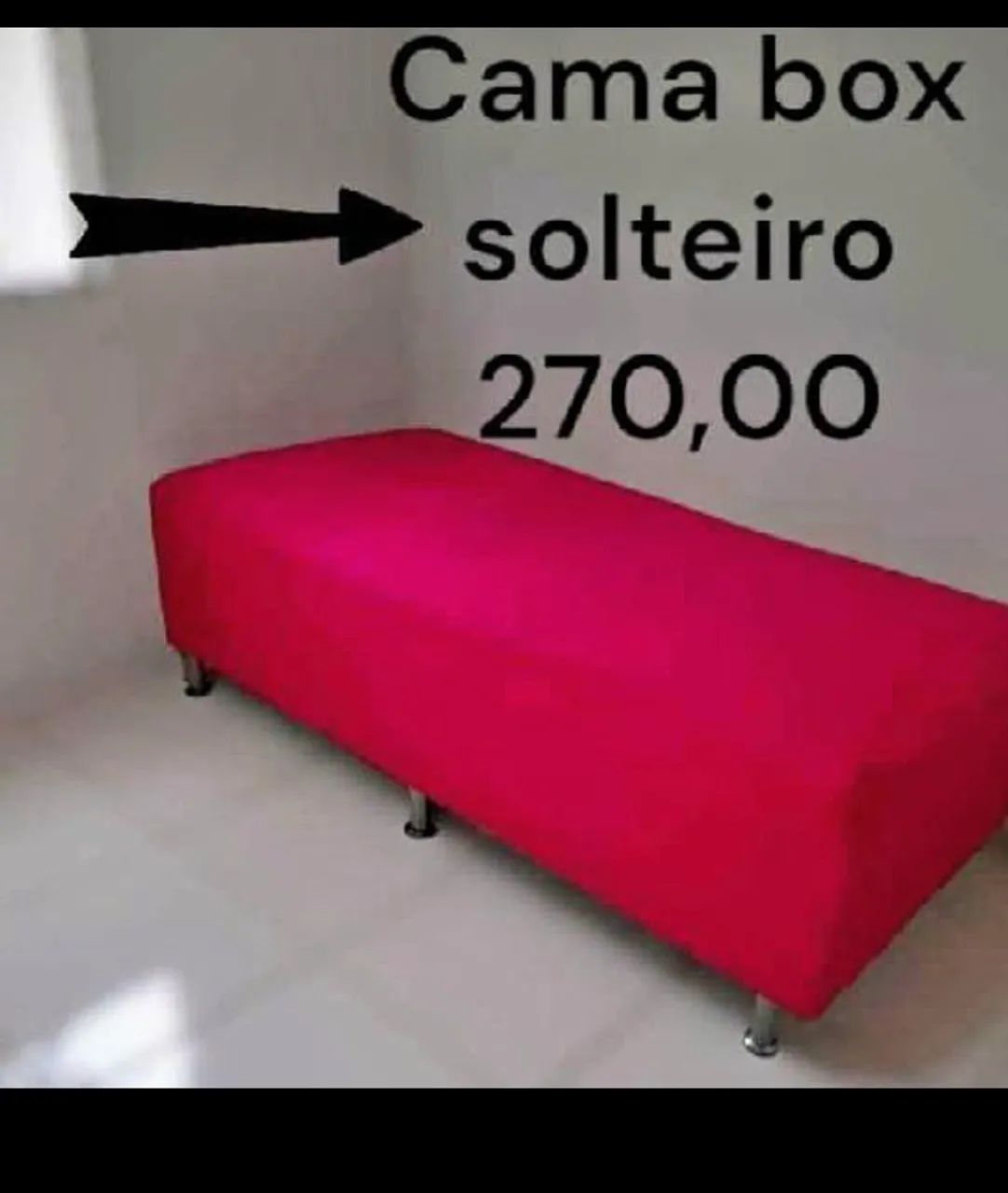 cama Box Rosa 