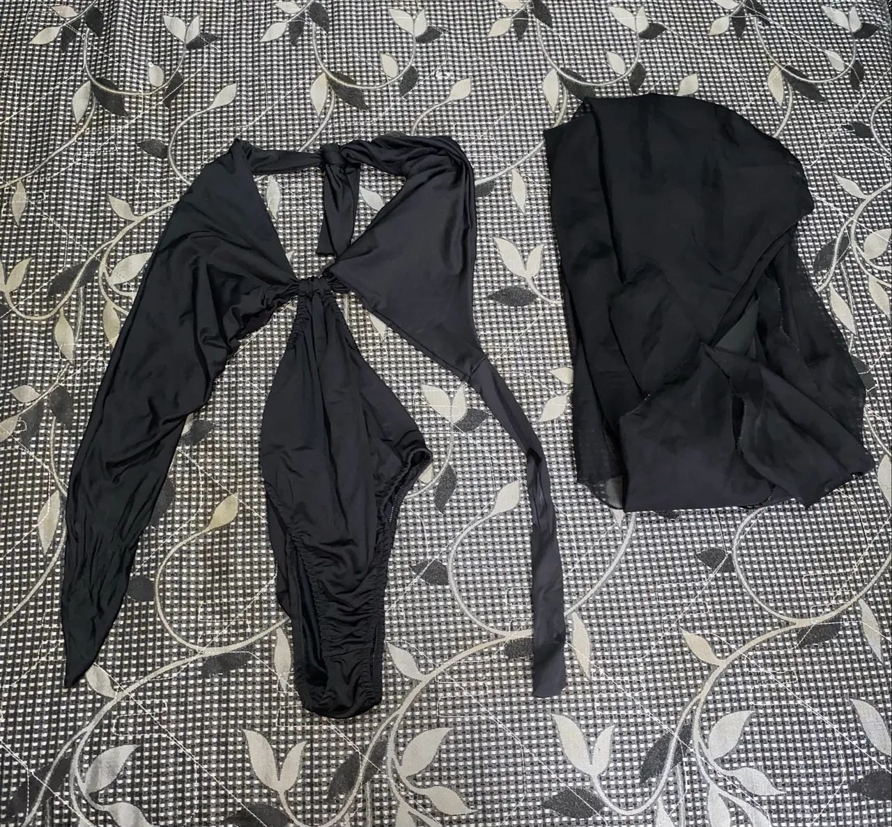 Conjunto maiô + saída de banho tamanho G2