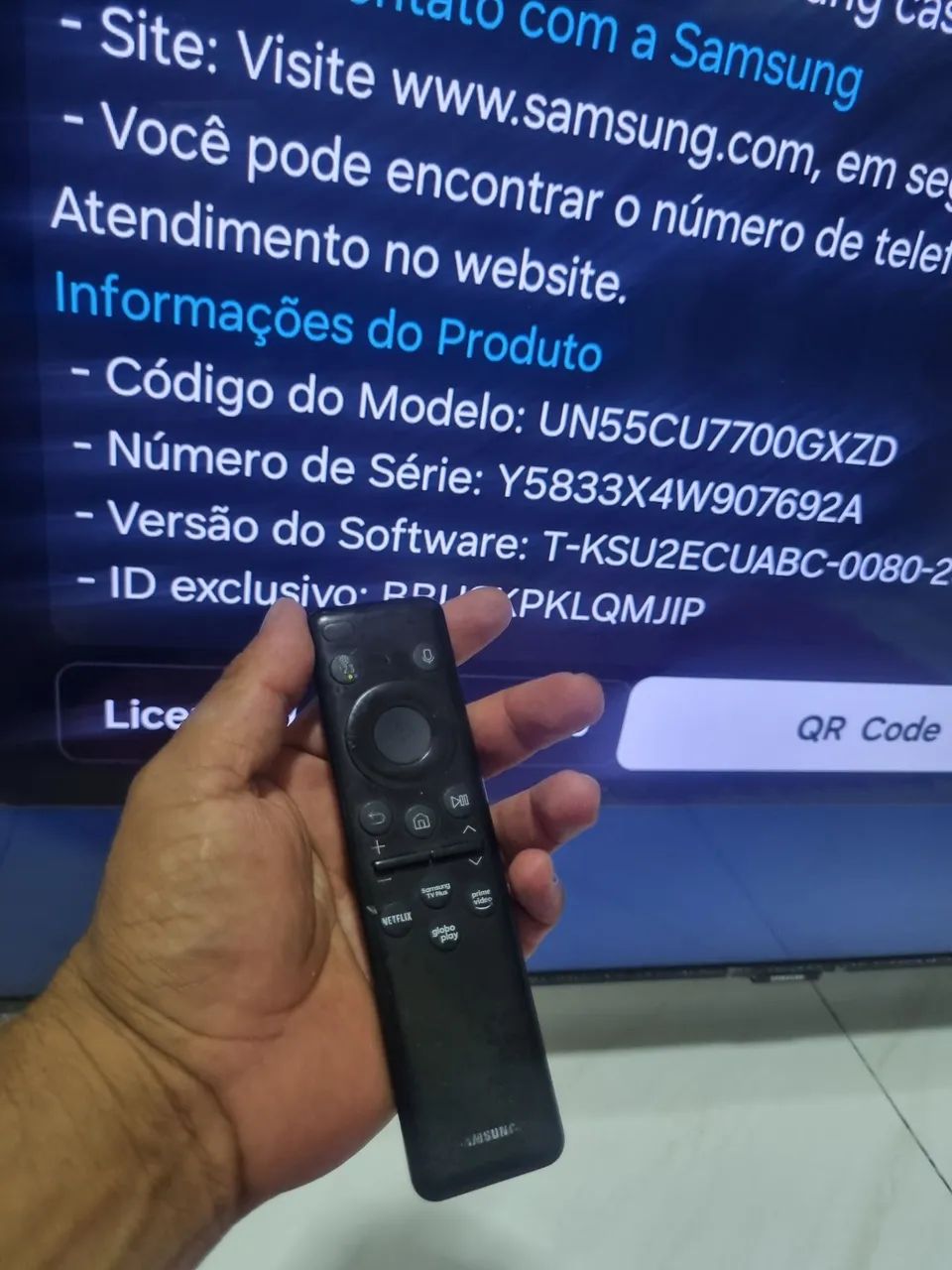 TELÃO SMART SAMSUNG 4K CRISTAL 55 POLEGADAS NOVA - Foto 3