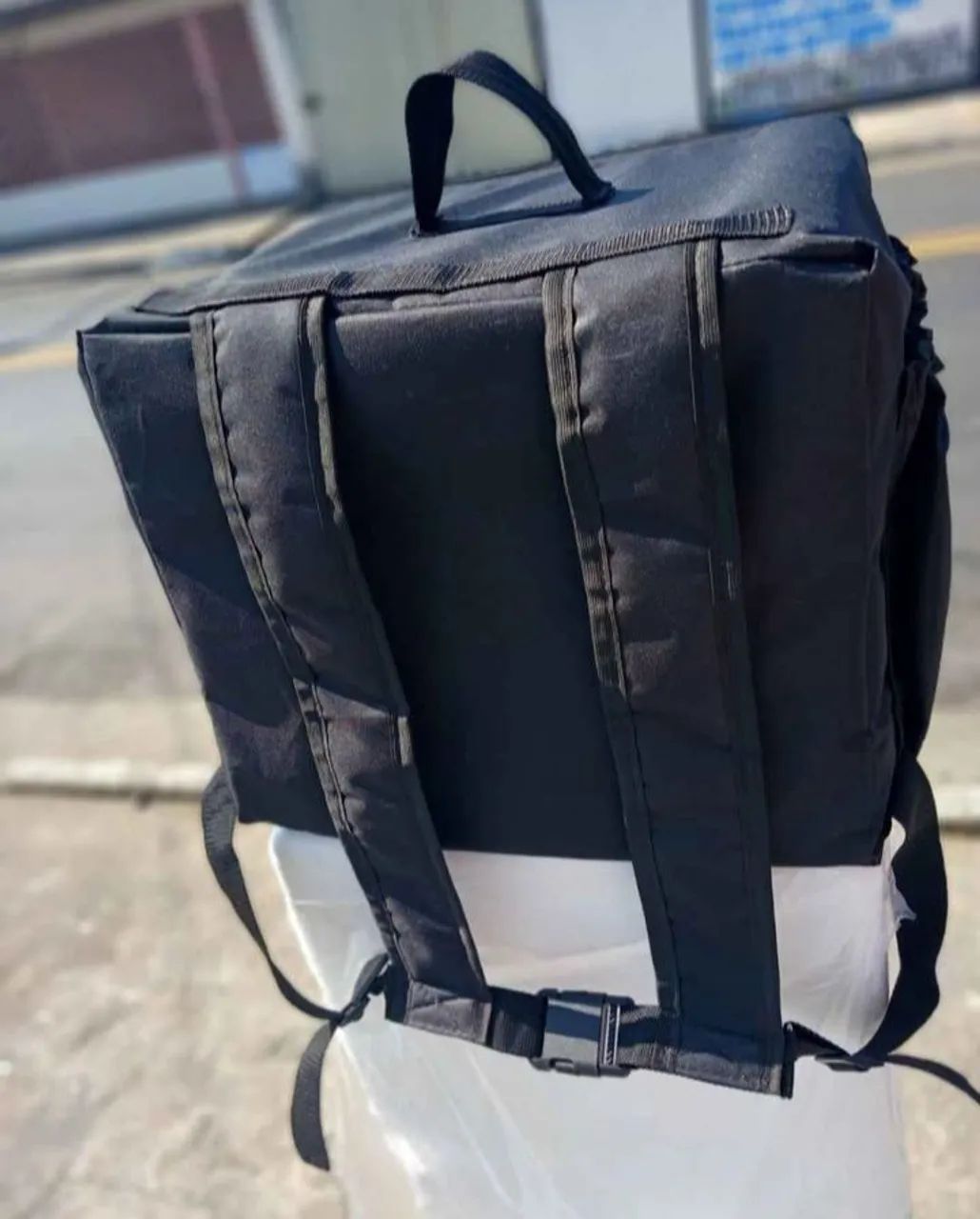 Bag/bolsa de entregador Preta com alumínio  - Foto 3