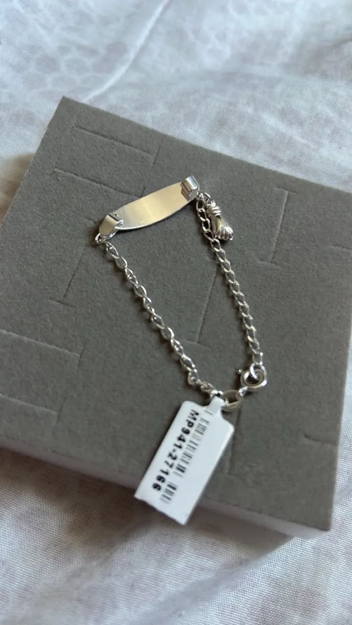 Pulseira infantil de prata - Foto 2