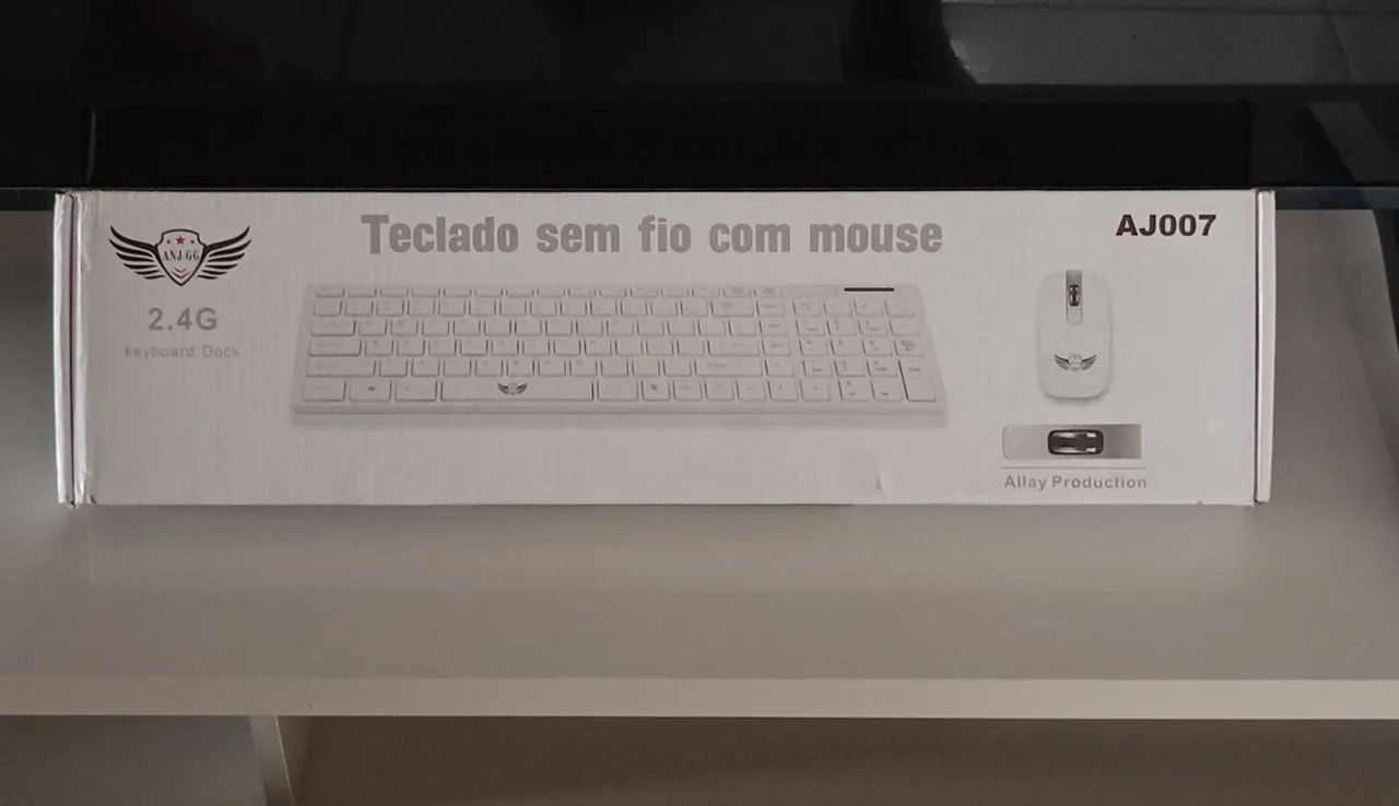 Kit teclado + mouse sem fio AJ007