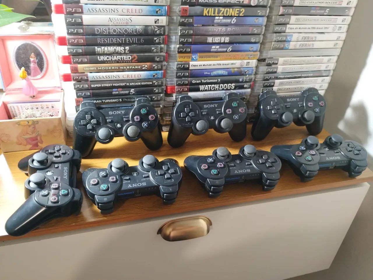 Controles originais para PS3 em ótimo estado