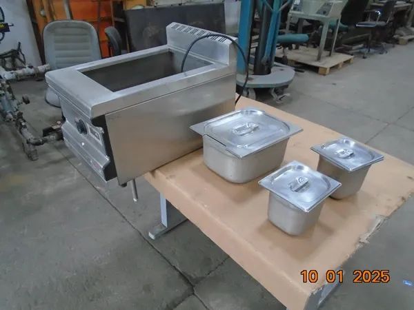 Banho Maria com 3 cubas-Aço inox - Foto 2