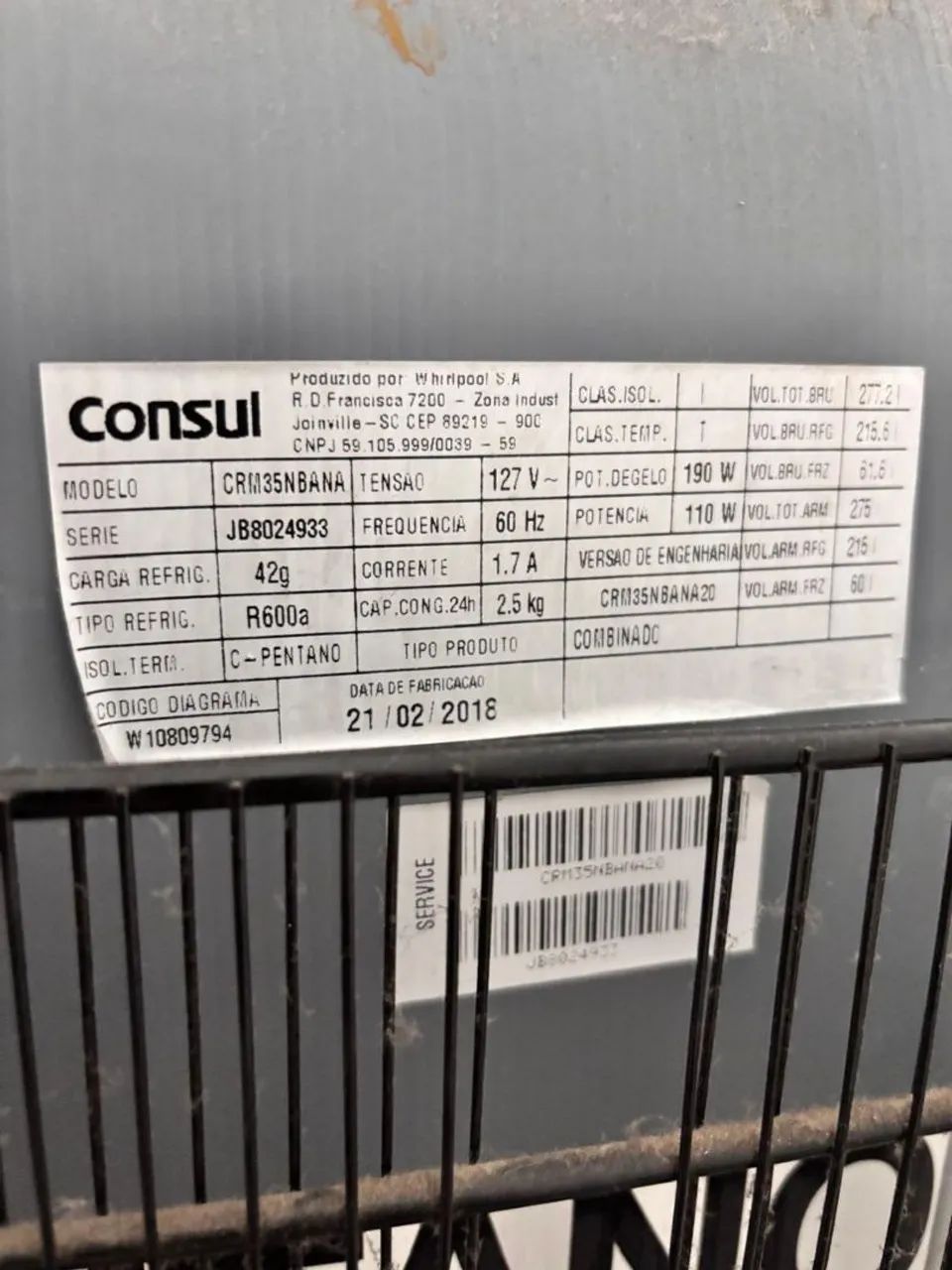 Geladeira Consul 277L - funciona com defeito - Foto 4