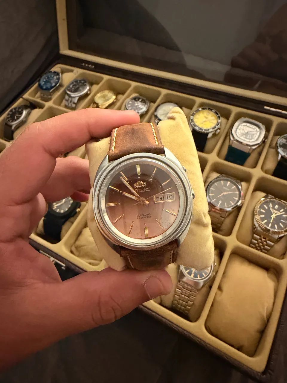 Relógio Vintage Orient Star 3 estrelas