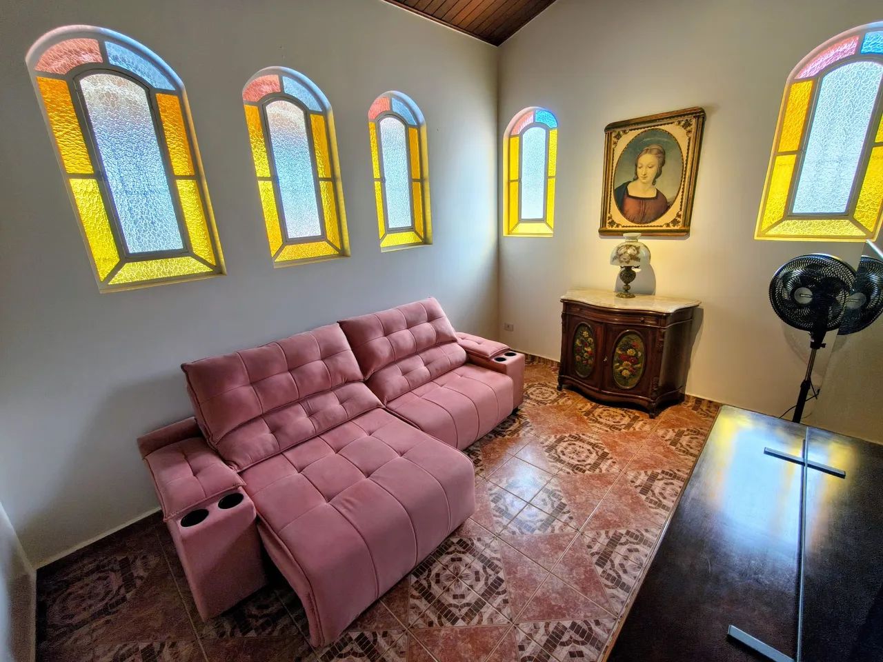 Lindo e Exclusivo Sofá Retrátil Rosa ? Comprado a 6 meses 