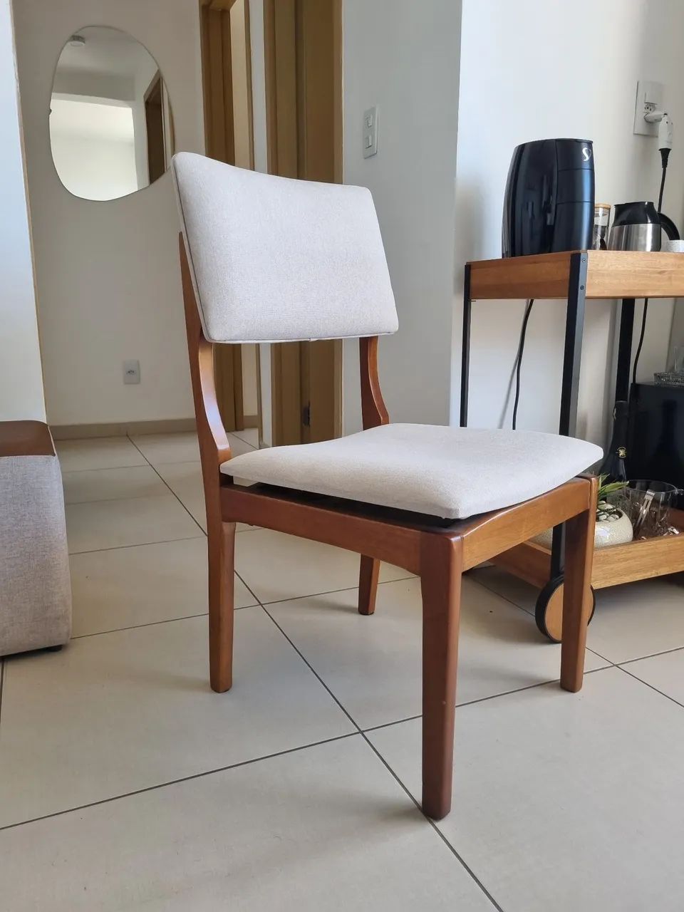 Conjunto de mesa de jantar + 4 cadeiras - Foto 5