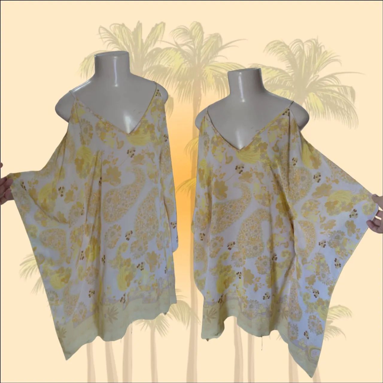 saída de praia estilo kaftan - Foto 3