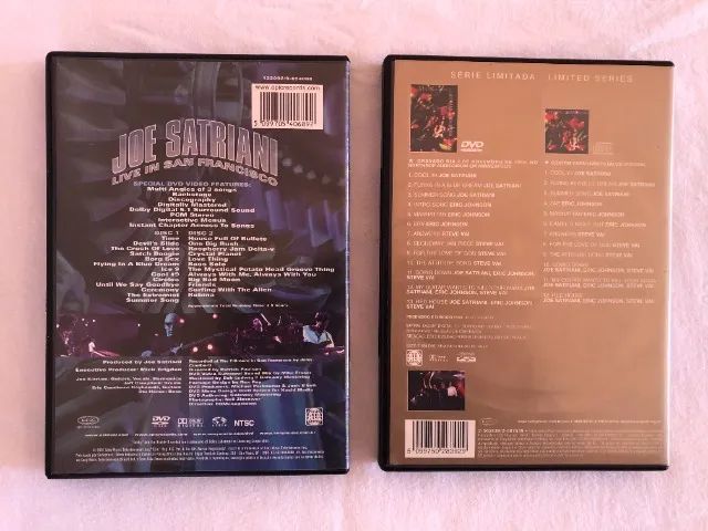 2 Dvd Duplos Joe Satriani - Live In San Francisco + G3 Live - CDs