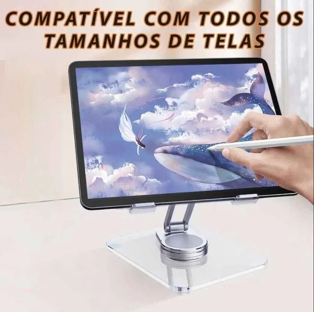 Suporte em Alumínio Reforçado para Tablets Notebooks e muito mais - Foto 4