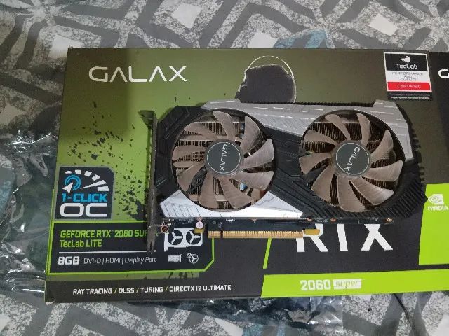 RTX 2060 Super 8GB Galax + Ryzen 5 5600 - Placas de Vídeo - Centro