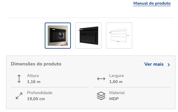 Painel com rack para TV65746294913154124