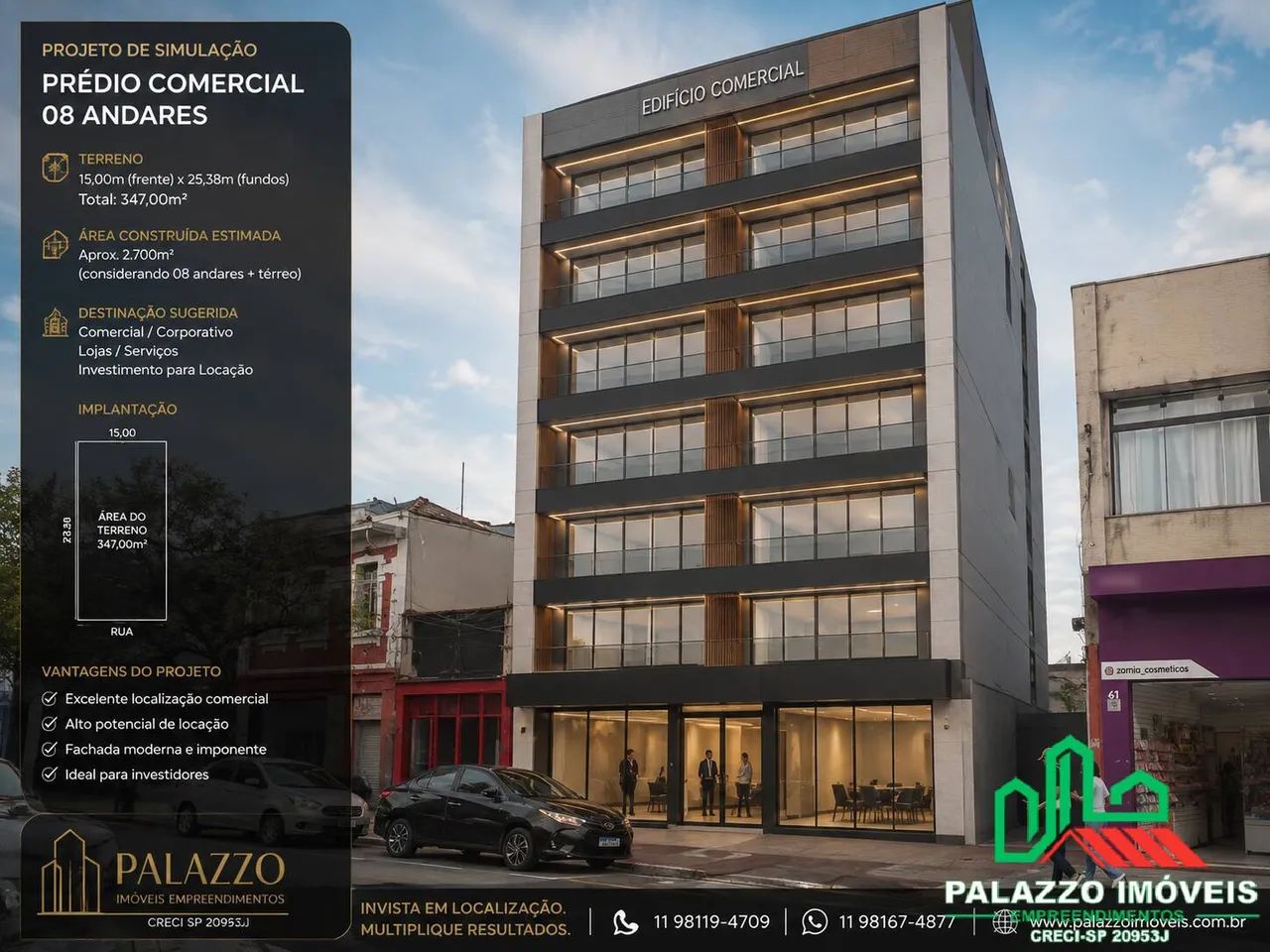 EXCELENTE LOJA COM TERRENO 347,00M2 PROJETOS residenciais e comerciais LAPA - Foto 5