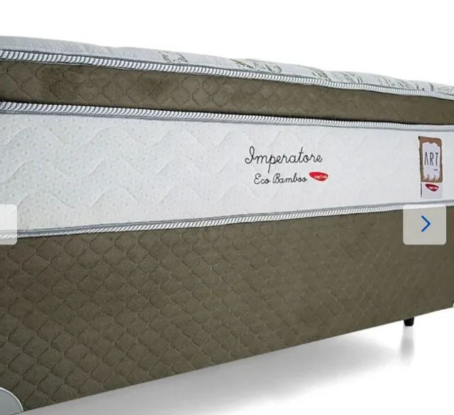 Cama Box Casal Mola Ensacada Imperatore Eco Bamboo Herval  - Foto 4