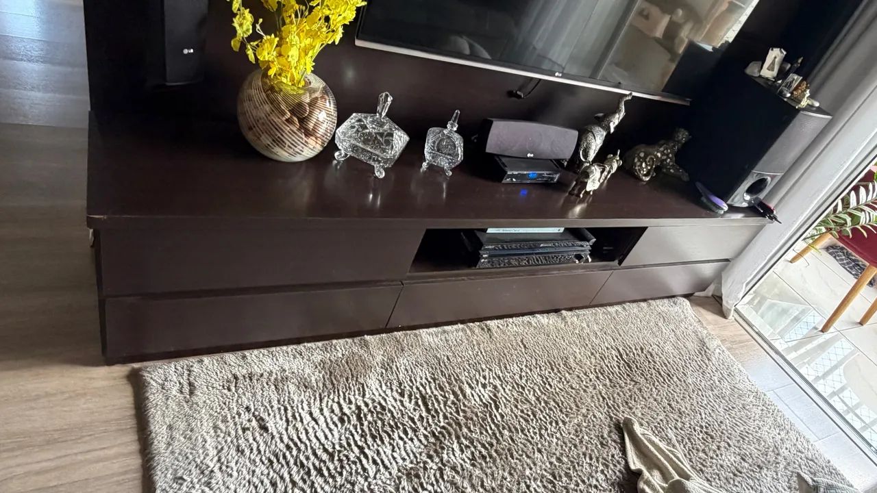 Rack de Madeira de ótima qualidade na cor marrom tabaco - Foto 2