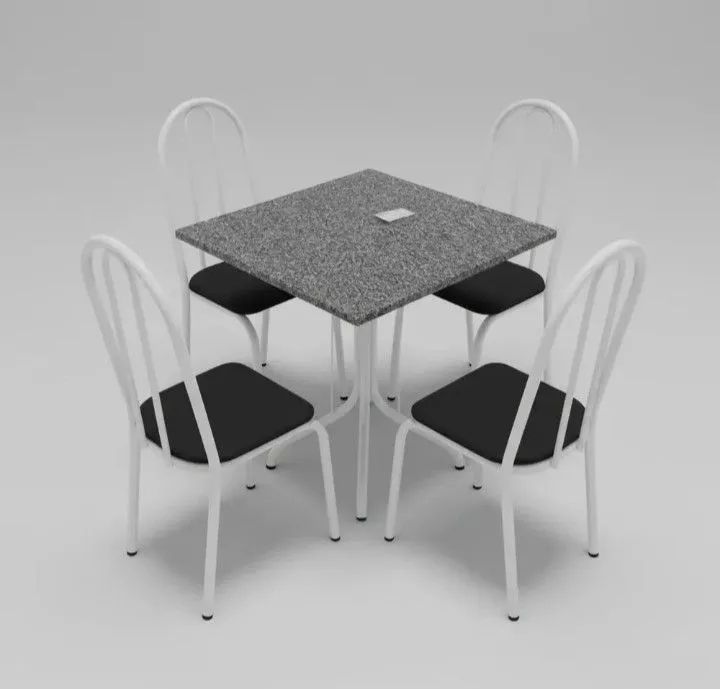 Jogo de mesa 70x70 granito  - Foto 3