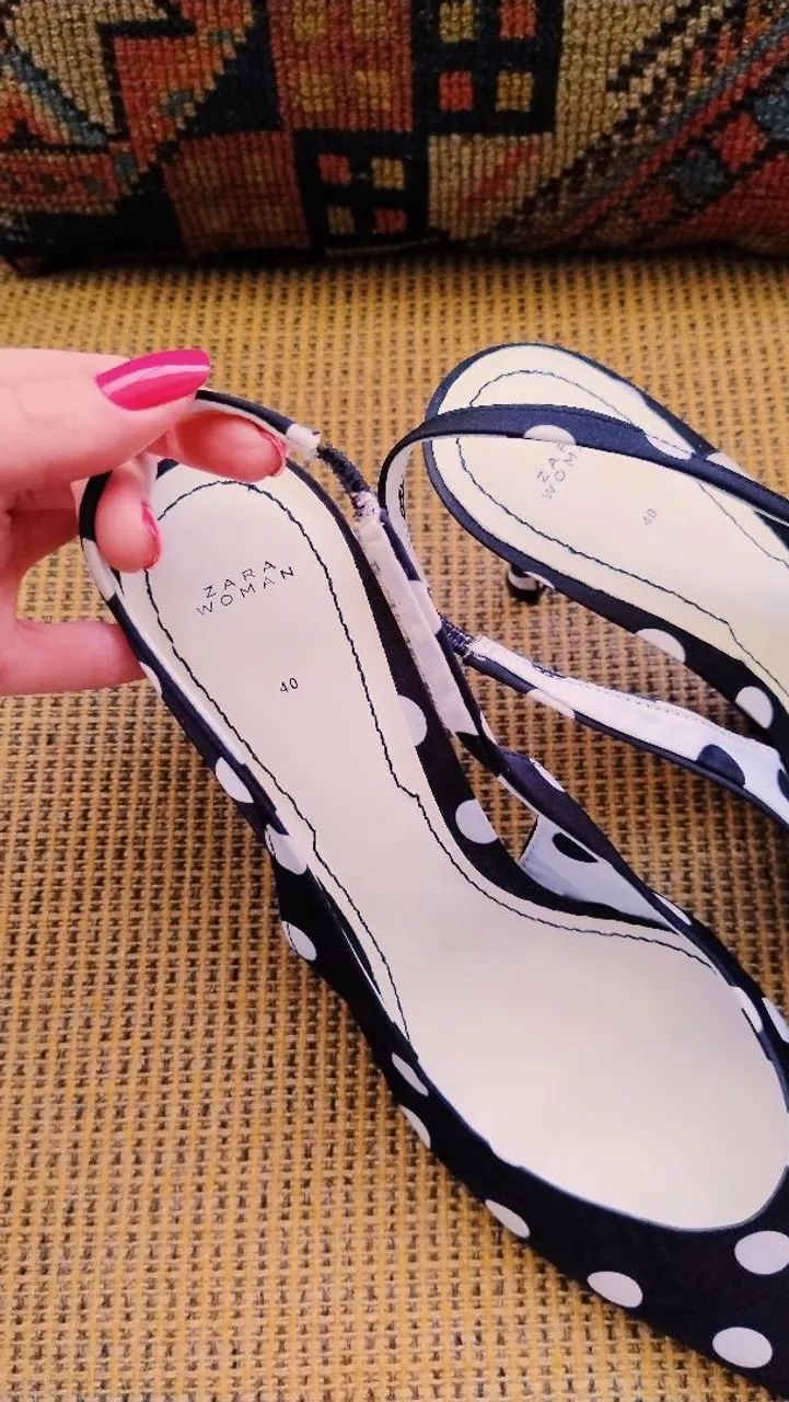 Scarpin Slingback P&B da Zara - Foto 4
