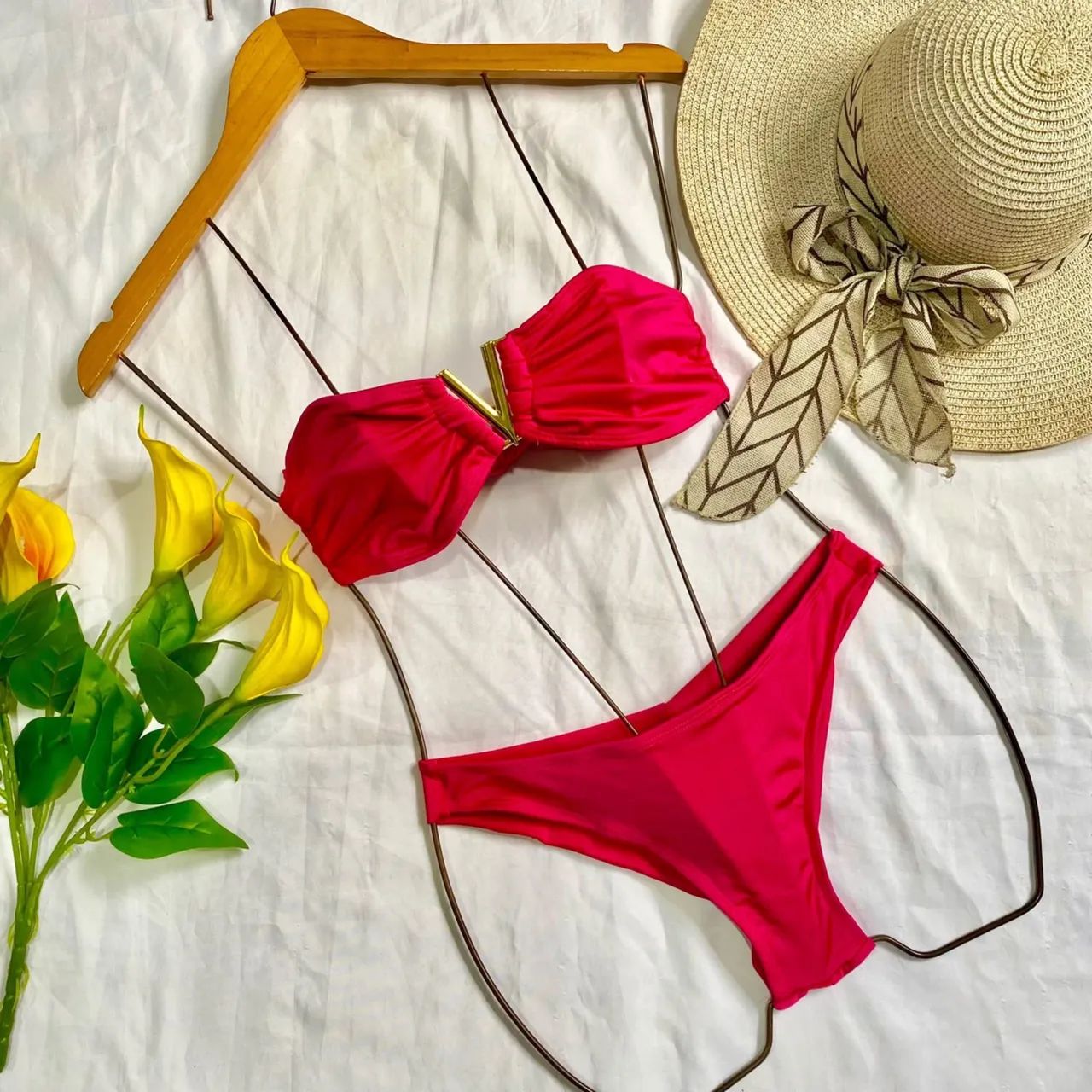 Biquíni feminino pink 