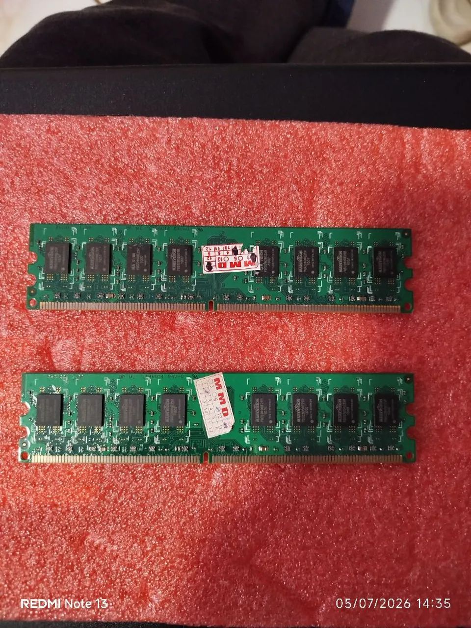 Kit 2x Memória Ram 2Gb DDR2