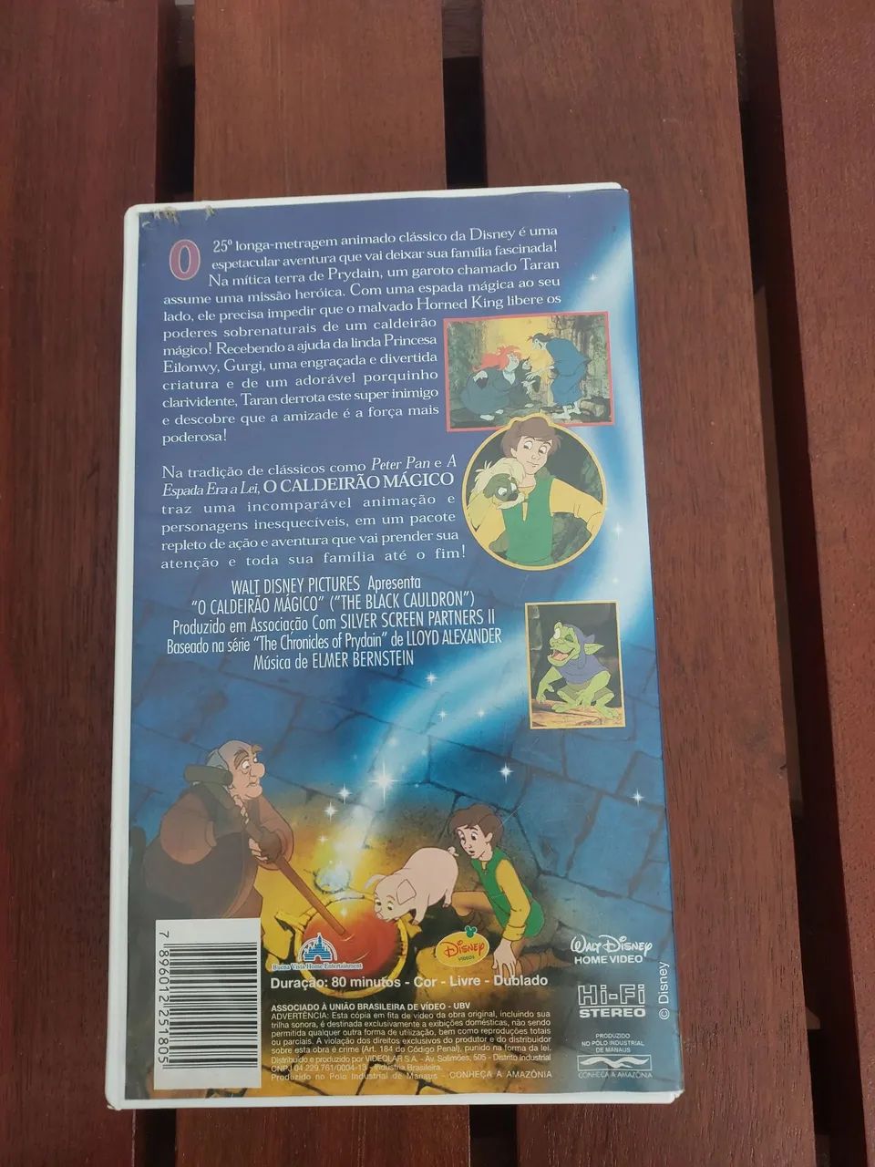 Fita VHS - O Caldeirão Mágico - Dublado - Usado - Foto 3
