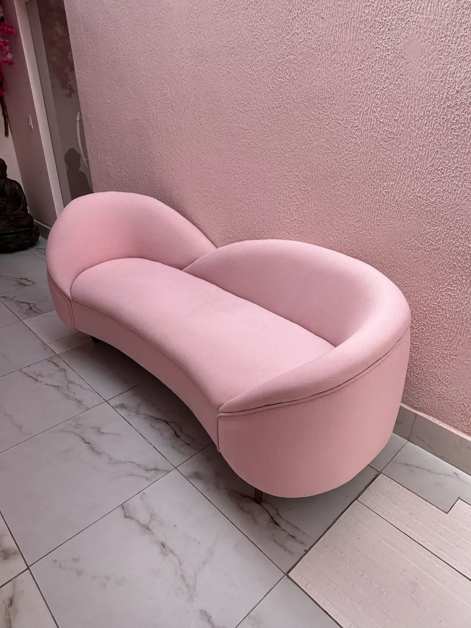Sofá em tecido cor rosa  - Foto 5