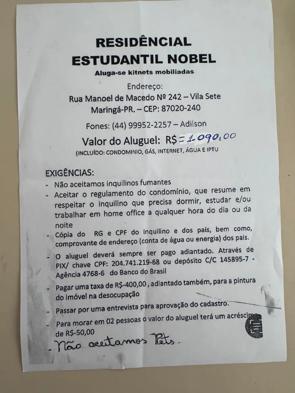 Alugo kit net mobiliada na vila sete Maringá  - Foto 2