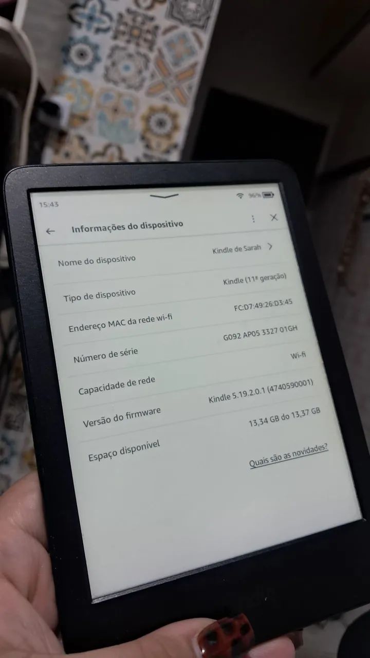 Kindle 11ª Geração 16GB - Excelente estado - Foto 3