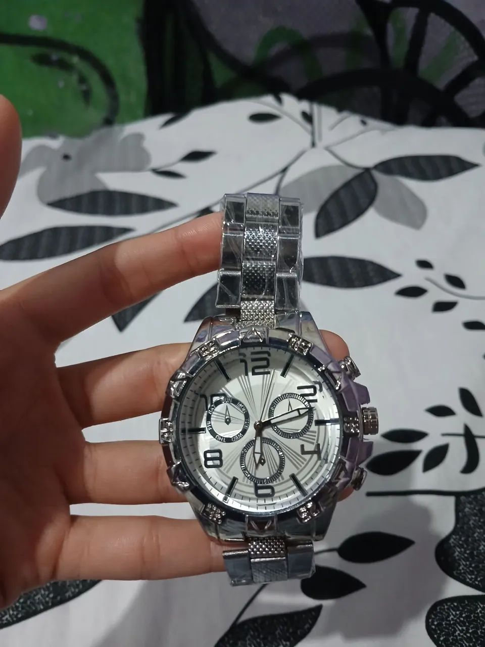 Relógios masculinos pulseira em aço 