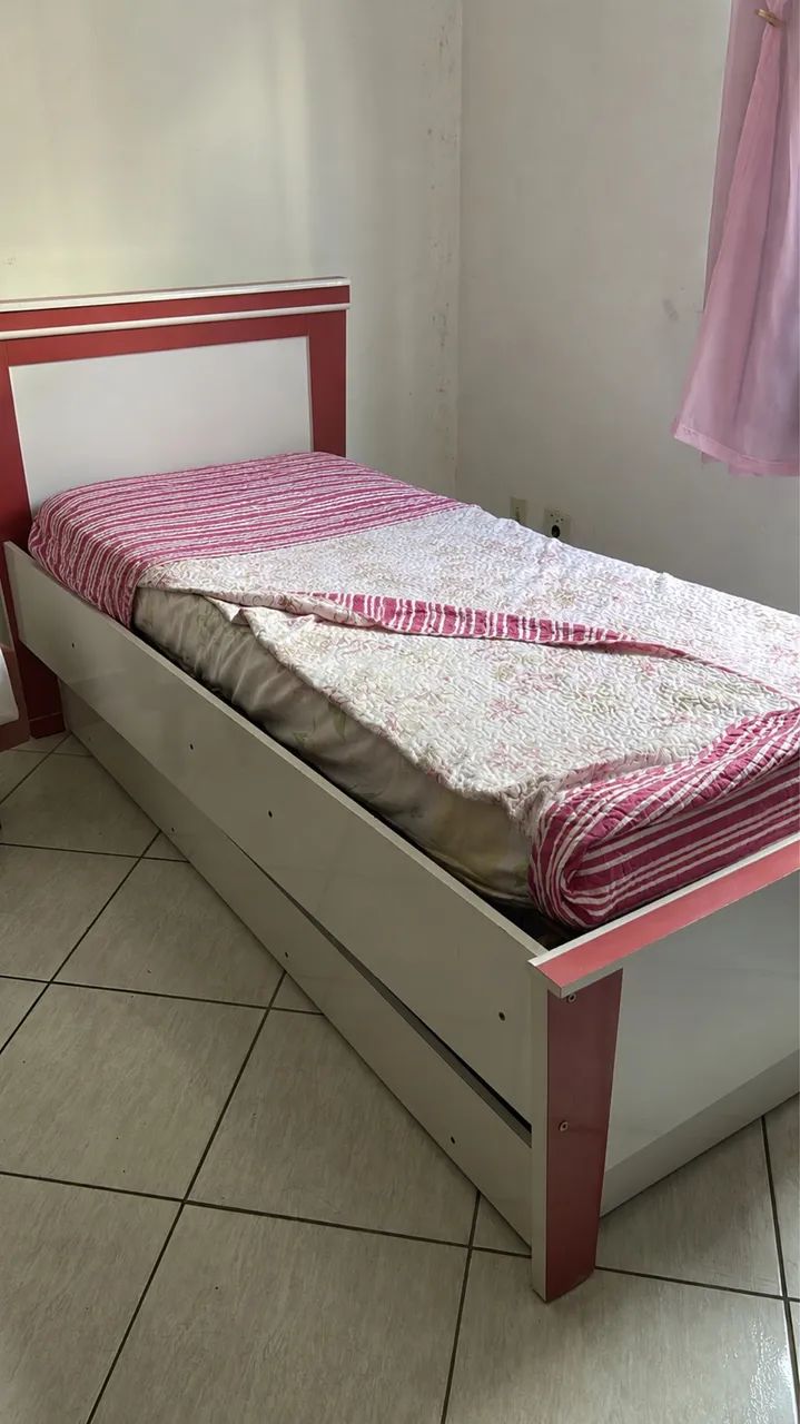 bicama de solteiro com colchão