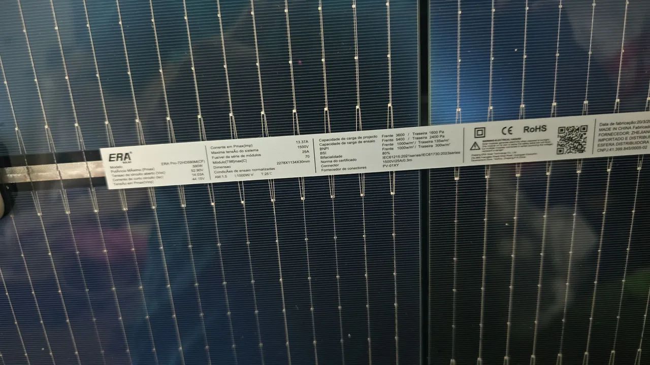 Placas Solares 550W (Rise) e Canadian 585- Energia Limpa e Econômica! - Foto 4